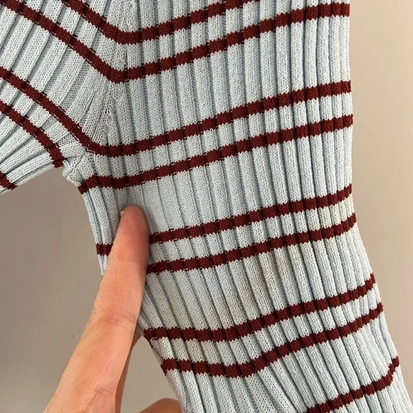 A.L.C. Sydney Top in Ice Water & Sequoia - Picture 7 of 7